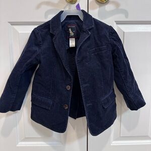Janie and Jack Navy corduroy blazer with elbow patches